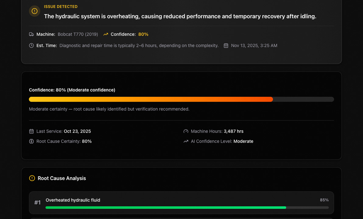 FieldFix AI diagnostics
