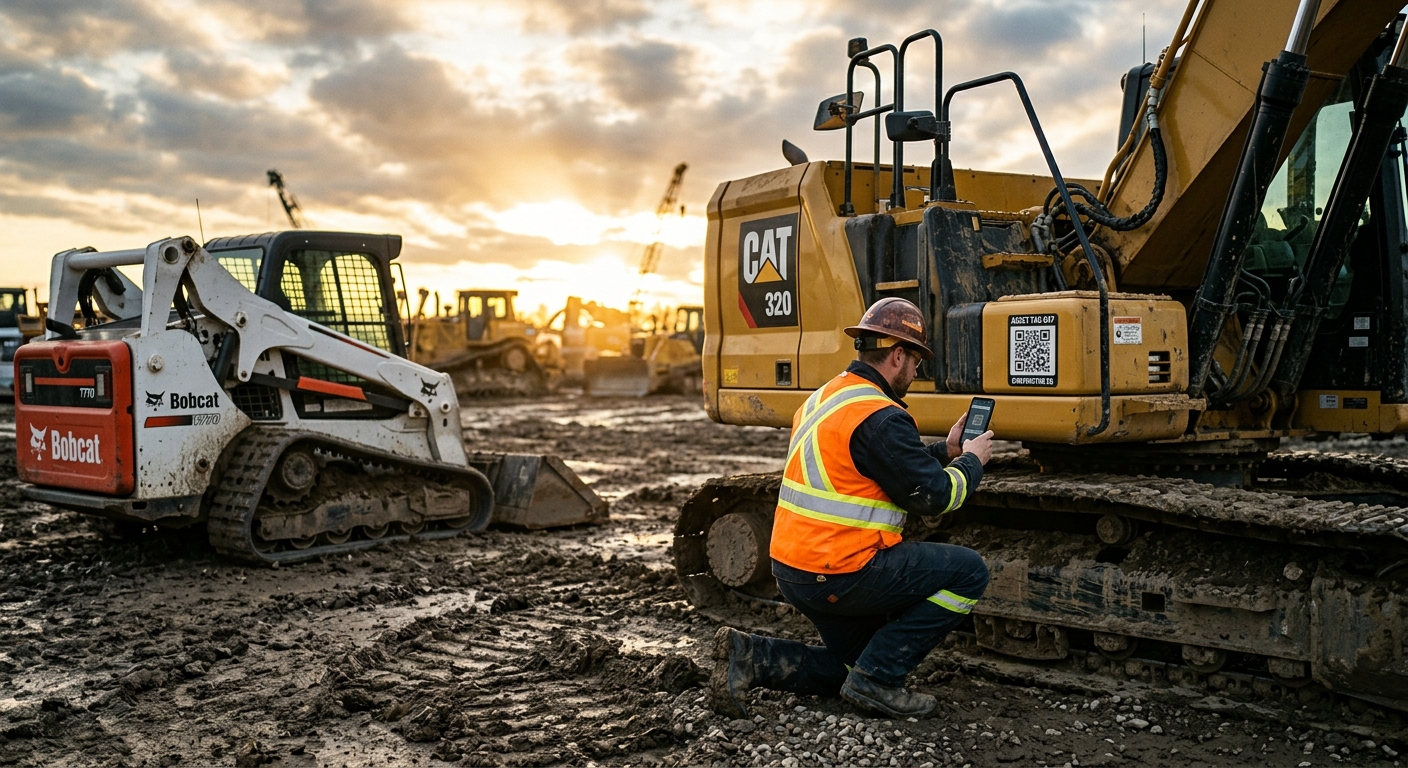 Heavy Equipment Asset Tagging and QR Code Guide