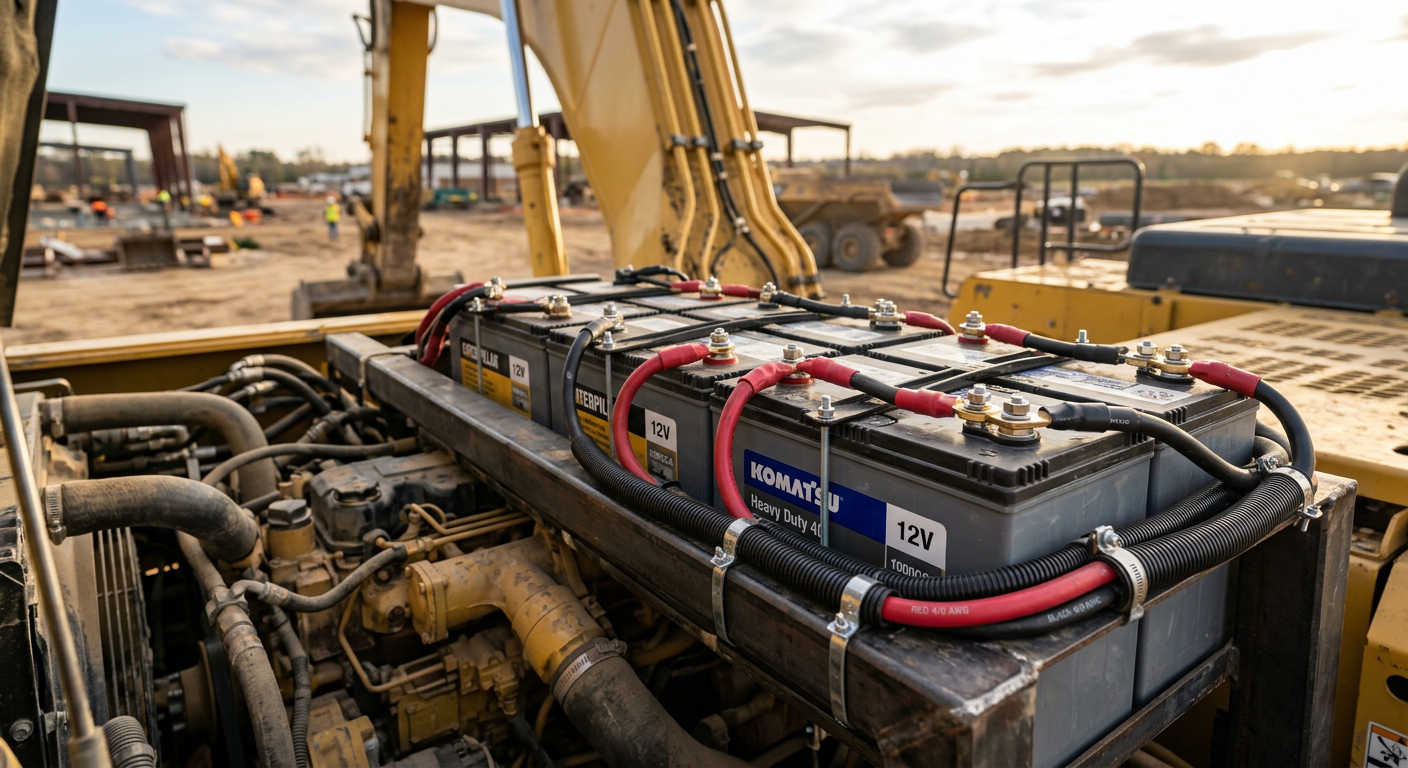 Heavy Equipment Battery Maintenance: The Complete Guide to Longer Life & Fewer No-Starts