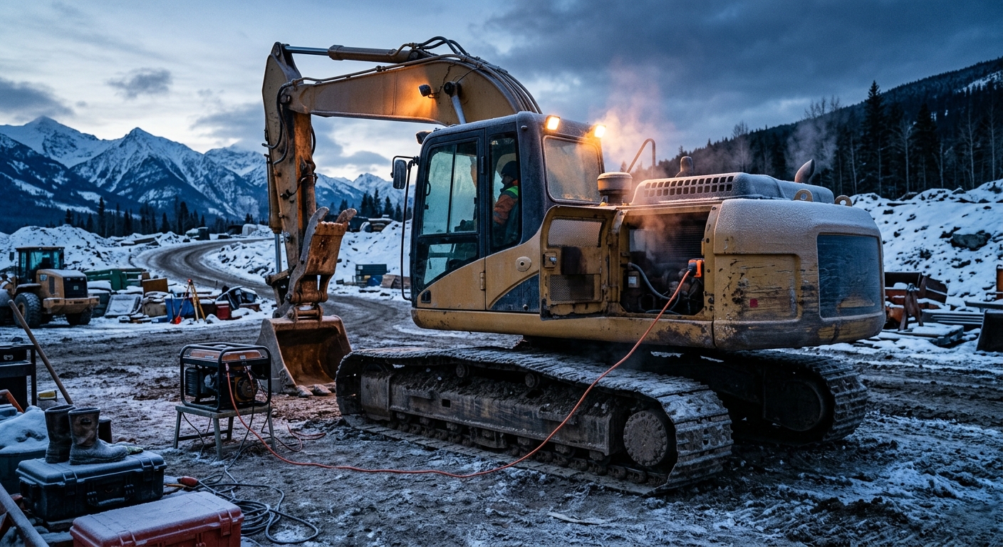 Heavy Equipment Block Heater Maintenance Guide: Prevent Cold Starts, Battery Drain, and Winter Downtime