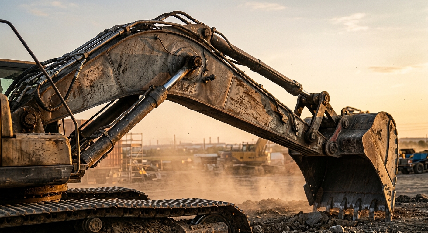 Heavy Equipment Boom and Stick Wear Pad Maintenance Guide