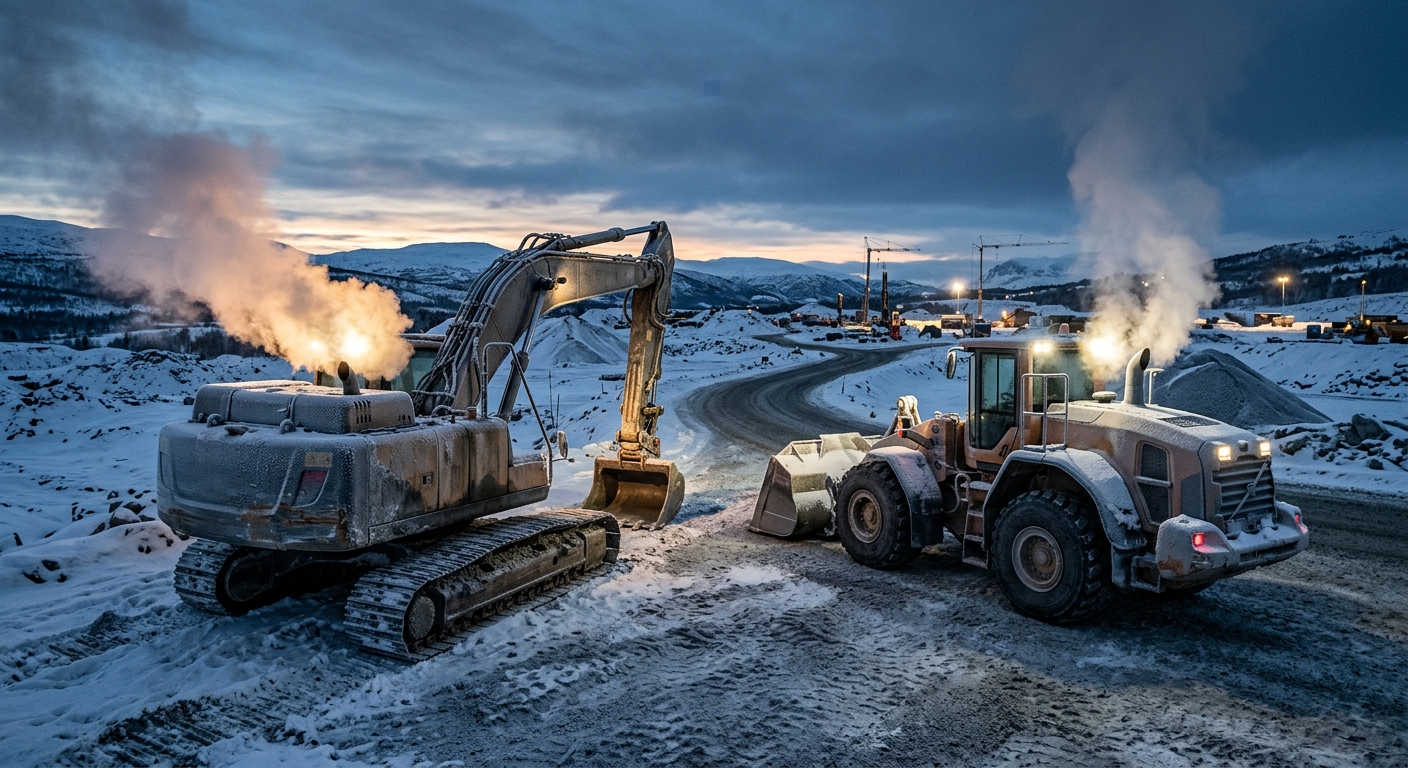 Heavy Equipment Cold Start Procedures Guide: Prevent Winter Engine Wear, Battery Failure, and Hydraulic Damage