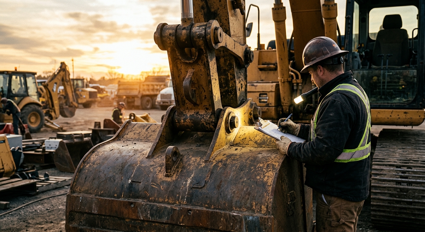 Heavy Equipment Counterweight Inspection Guide: Cracks, Loose Bolts, and Swing-Zone Risks