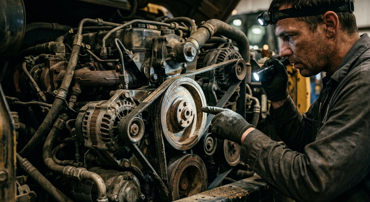 Heavy Equipment Drive Belt Maintenance: Serpentine and Fan Belt Inspection Guide