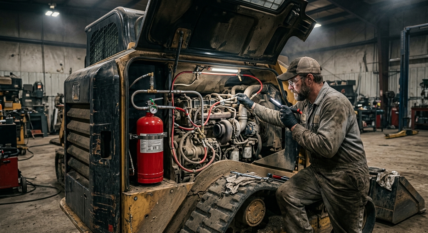 Heavy Equipment Fire Suppression System Inspection Guide: What to Check Before a Small Fault Becomes a Total Loss