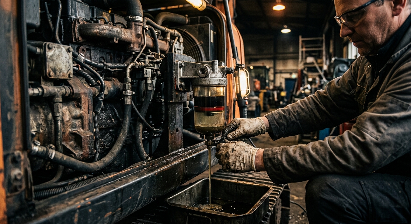 Heavy Equipment Fuel Water Separator Maintenance Guide