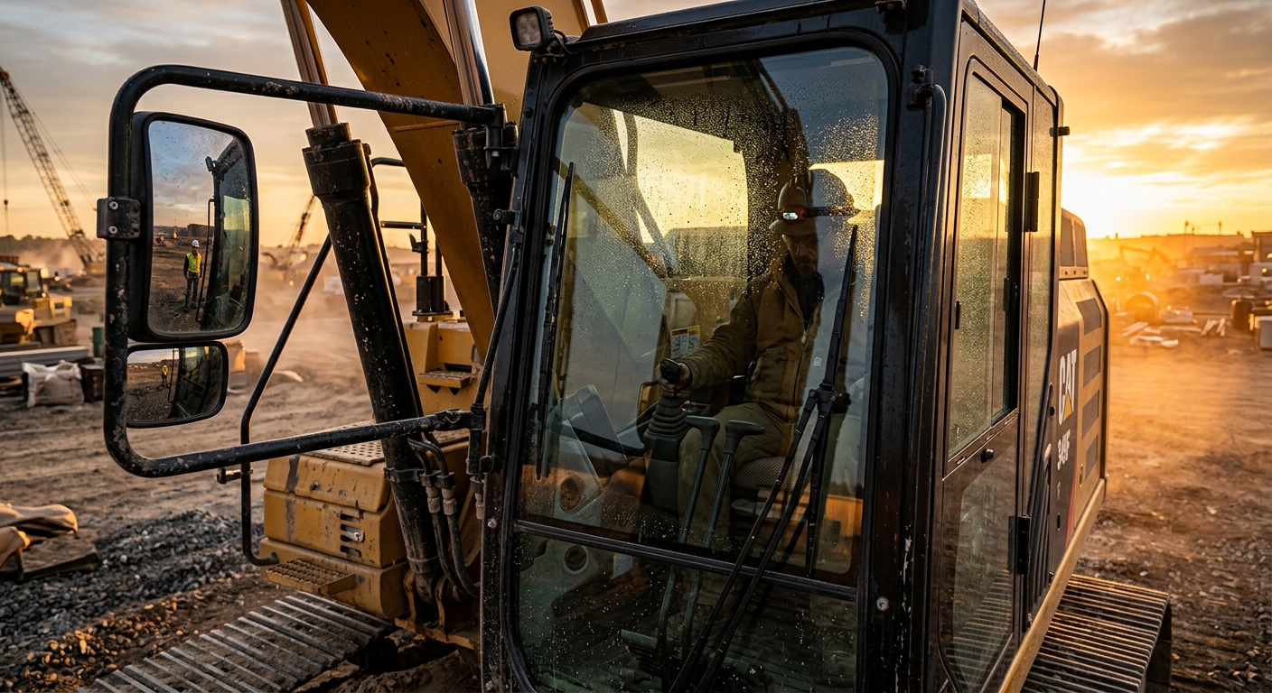 Heavy Equipment Glass, Mirror, and Wiper Maintenance Guide