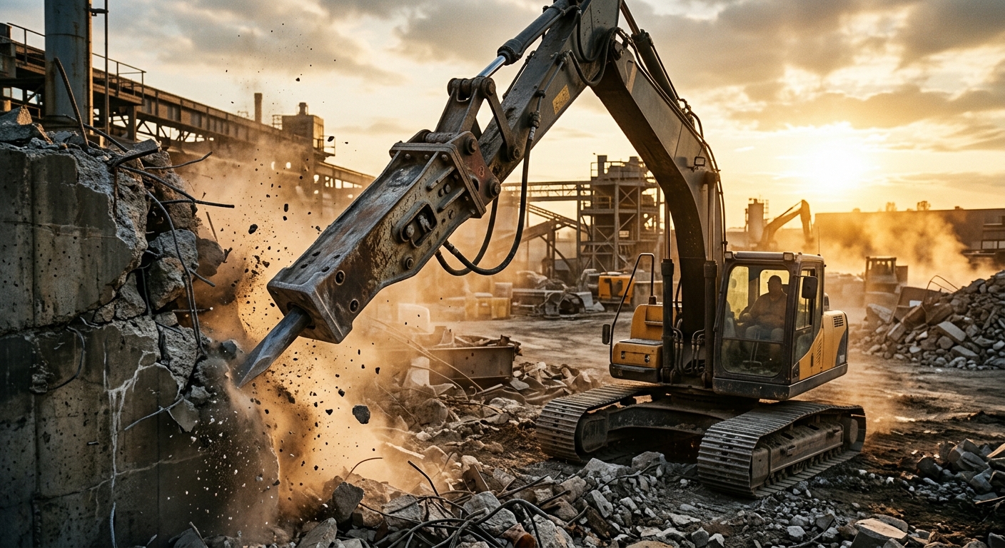 Heavy Equipment Hydraulic Hammer & Breaker Maintenance Guide