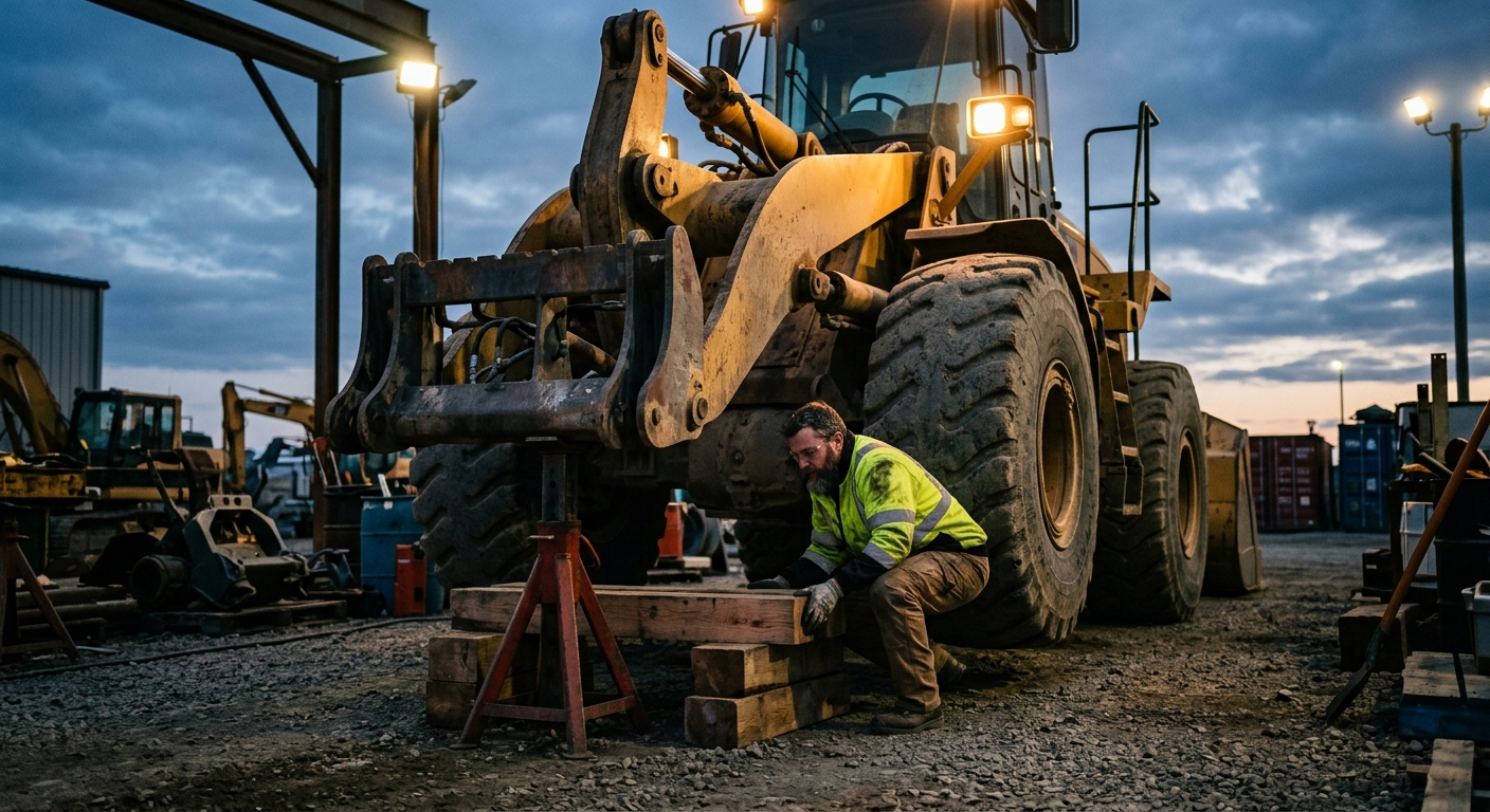 Heavy Equipment Jacking and Blocking Safety Guide for Maintenance Crews