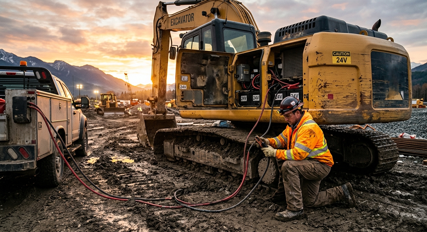How to Jump Start Heavy Equipment Safely Without Damaging Electronics