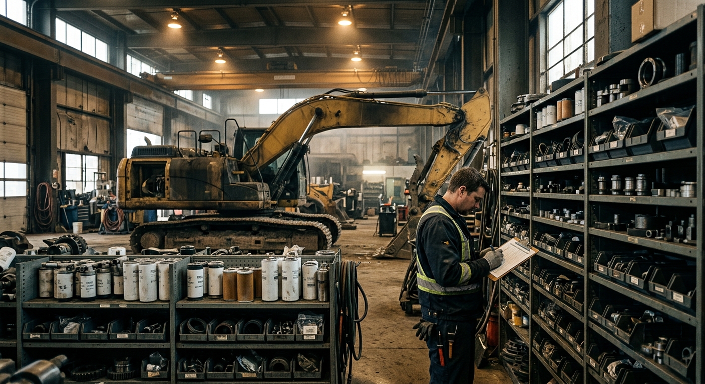 Heavy Equipment Spare Parts Inventory Guide: What to Stock and What to Order