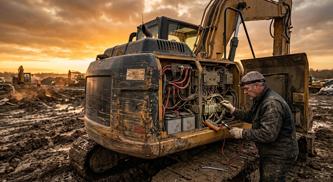 Heavy Equipment Starting and Charging System Guide: Fix Battery, Starter, and Alternator Problems Before They Stop the Job