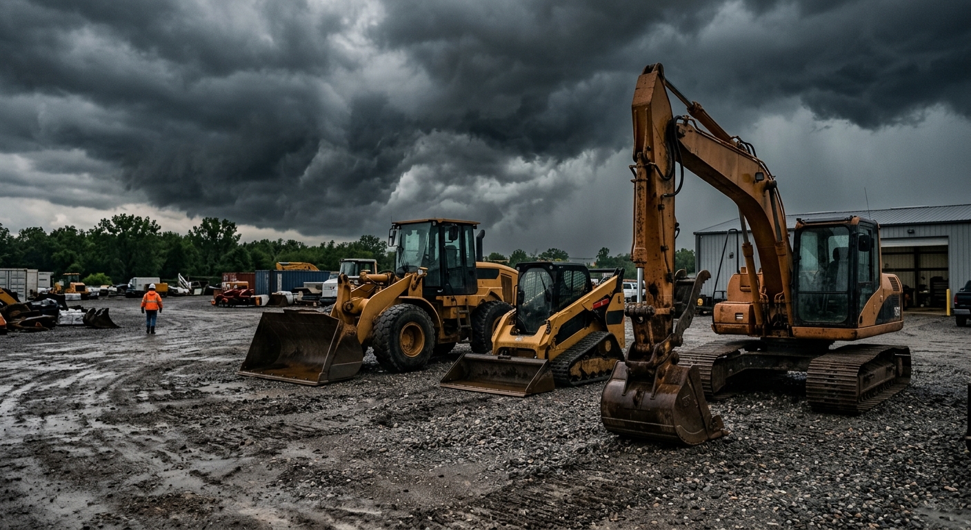 Heavy Equipment Storm Preparedness Guide: Protect Your Fleet From Wind, Lightning, and Hail