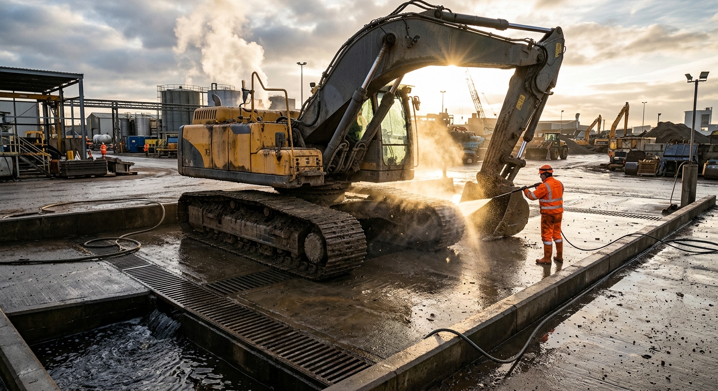 Heavy Equipment Wash Rack Wastewater Compliance Guide: Clean Machines Without Dirty Fines