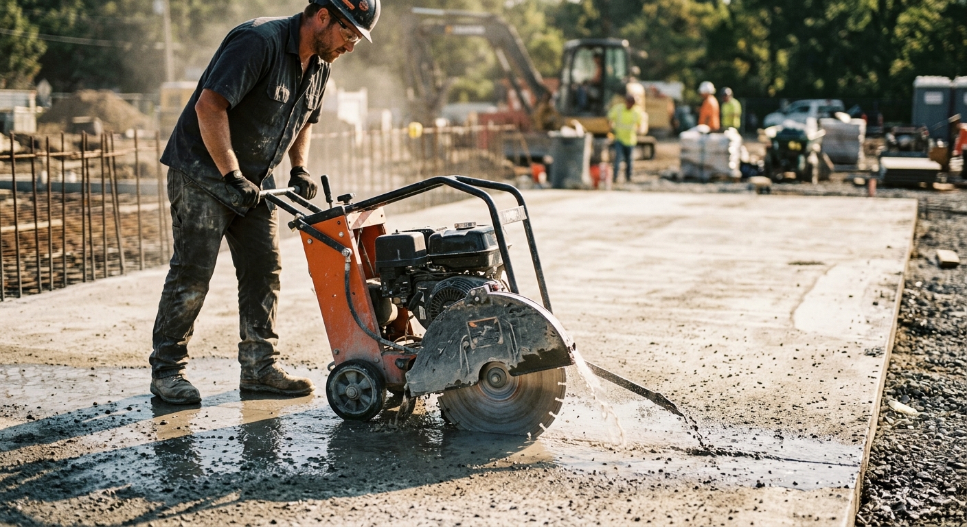 Walk-Behind Concrete Saw Maintenance Guide: How to Prevent Blade Wear, Engine Trouble, and Costly Downtime