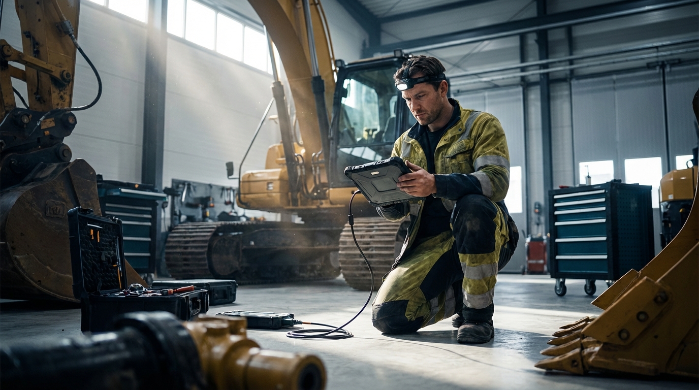 When to Call a Professional: AI Diagnostics vs. Expert Heavy Equipment Repair